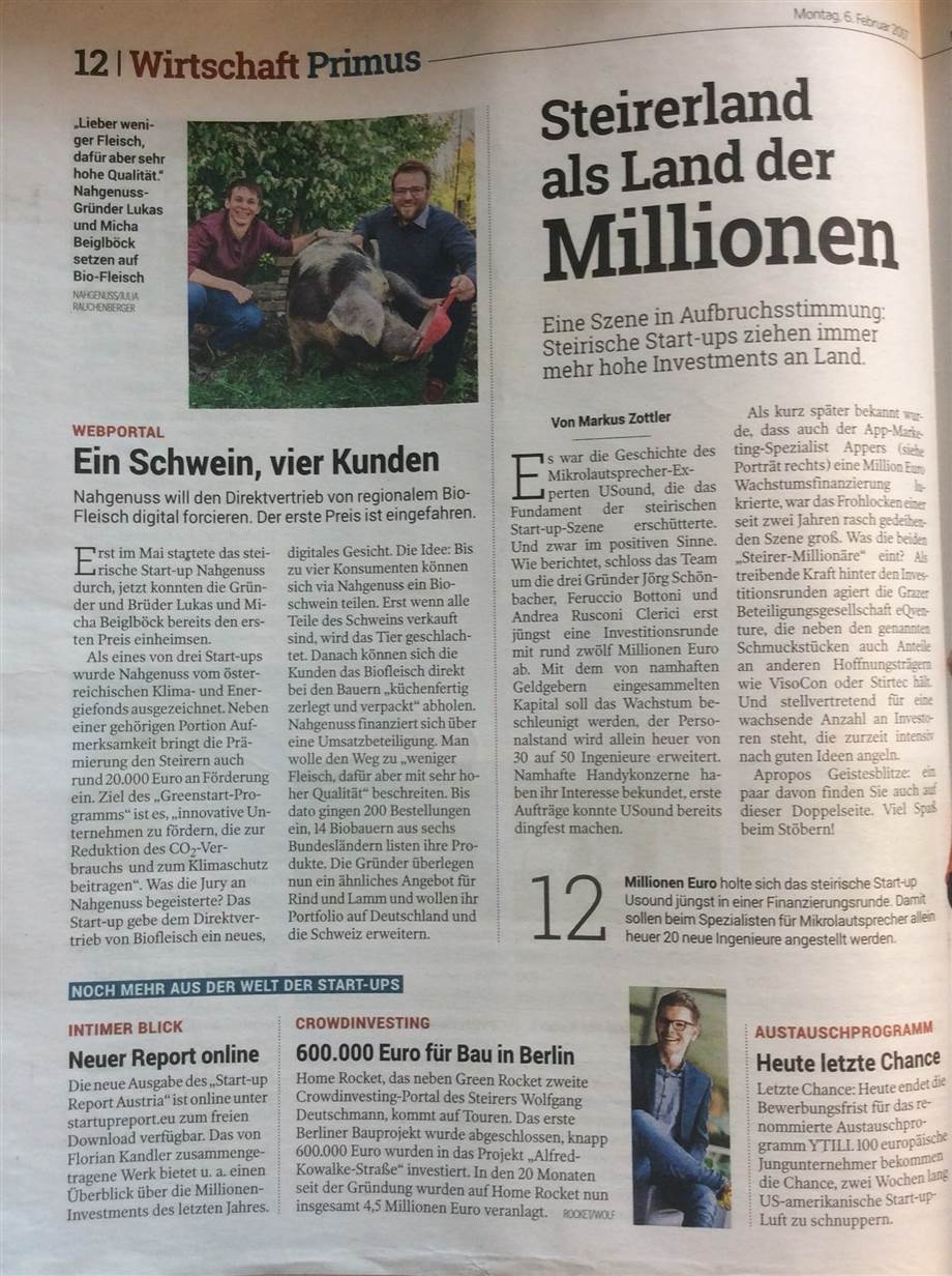 Presserückschau nahgenuss 2017 Kleine Zeitung