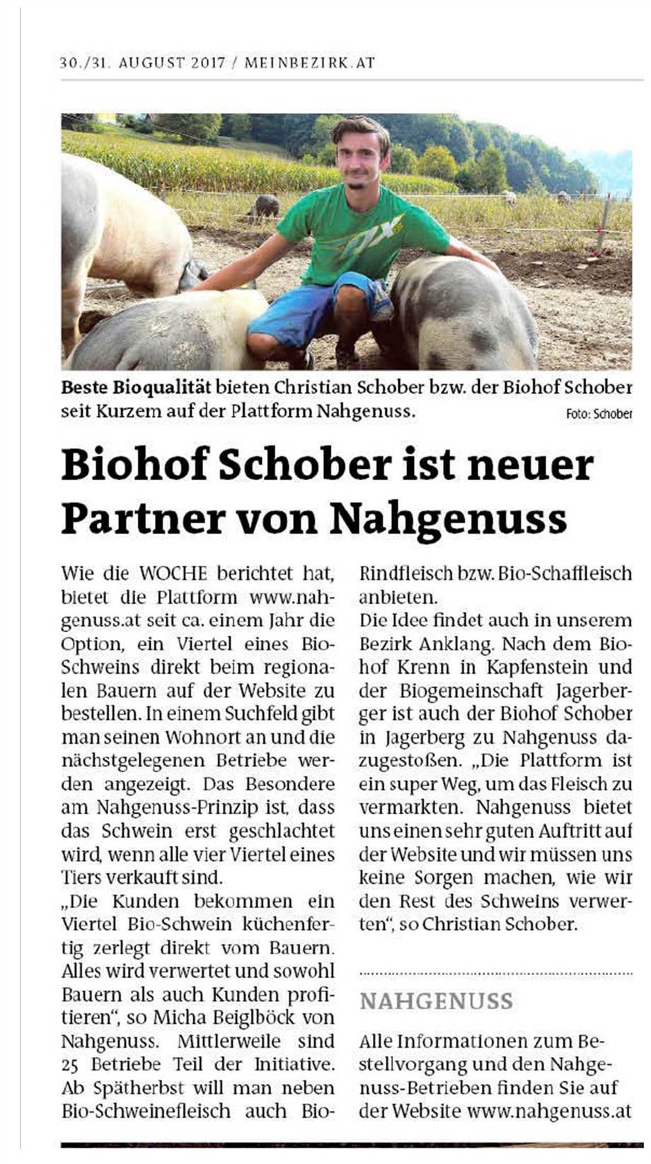 Presserückschau nahgenuss 2017 Woche Feldbach